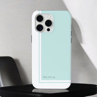 Coque iPhone 15 Pro Max Bloc de couleur minimaliste simple et élégant avec