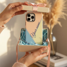 Coques iPhone 16 Pro Max Bloc de couleur vintage des années 80 élégant Nom