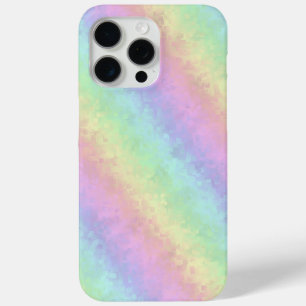 Coque iPhone 15 Pro Max Blocs dans Pastel Colors 3D Rainbow Art