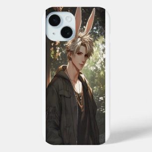 Coque Pour iPhone 15 Blond Anime Bunny Boy