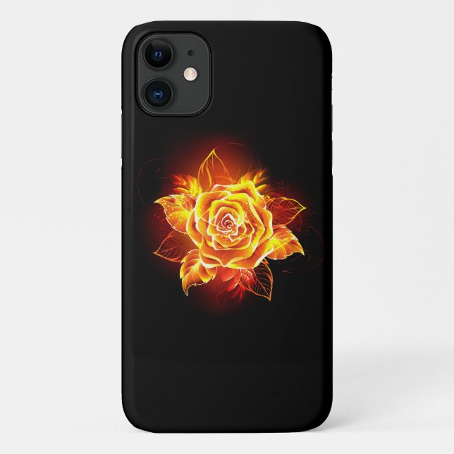Coques Case-Mate iPhone Blooming Fire Rose (Dos)