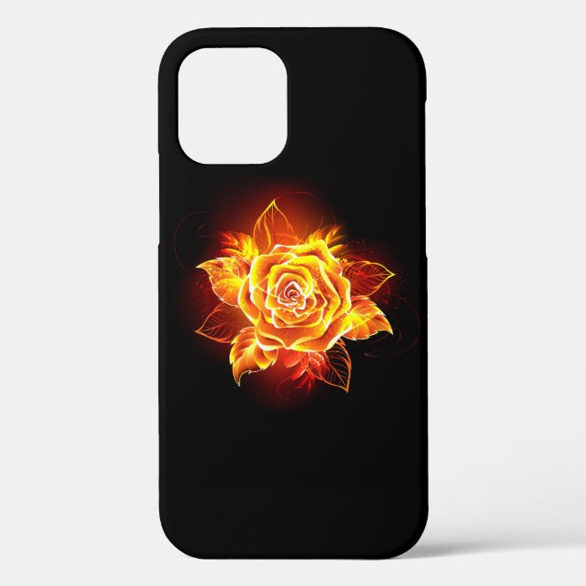 Coques Case-Mate iPhone Blooming Fire Rose (Verso)
