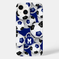 Blue black équipe couleurs filles bals de football