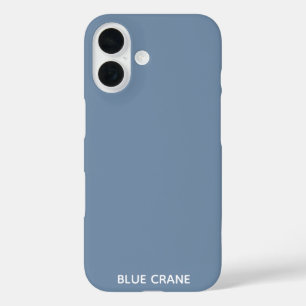 Coques iPhone 16 Blue Crane bleu color