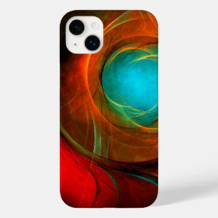 Coque Pour iPhone 14 Plus Blue Eye Moderne Abstrait Art Cool Motif #16