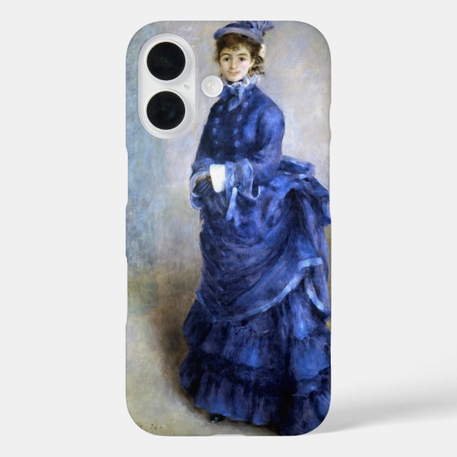 Coques Case-Mate iPhone Blue Lady Parisienne Renoir Impressionniste Peintu (Verso)