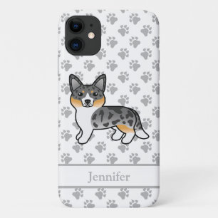 Case-Mate iPhone Case Blue Merle Cardigan Welsh Corgi Chien & Nom
