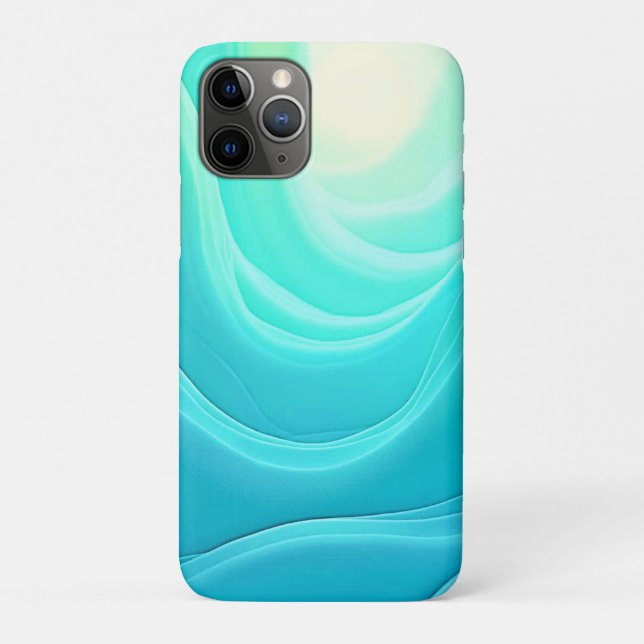 Coques Case-Mate iPhone Blue Ocean Serenity Waves Abstrait Design (Dos)