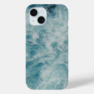 Coque Pour iPhone 15 Blue Ocean Summer Beach Waves