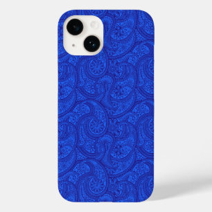 Coque Pour iPhone 14 Blue Paisley