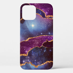 Case-Mate iPhone Case Blue & Purple Space & Stars Agate moderne