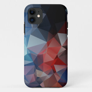 Case-Mate iPhone Case Blue Red Abstrait Pyramid Motif Coque-Mate iPhone