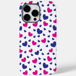 Coque Pour Pour iPhone 14 Pro Max Blue Rose Hearts Motif Saint Valentin
