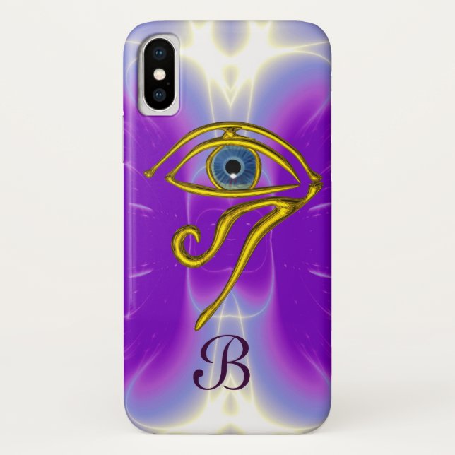 Coques Case-Mate iPhone BLUE TALISMAN MONOGRAM rose Fuchsia violet (Dos)