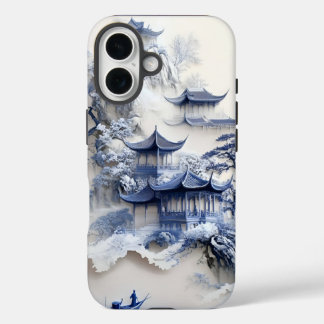 Coques iPhone 16 Blue & White Chinoiserie iPhone 13 Case – Artistic