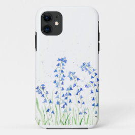 Case-Mate iPhone Case Bluebells bleu fleurs bébé boiserie