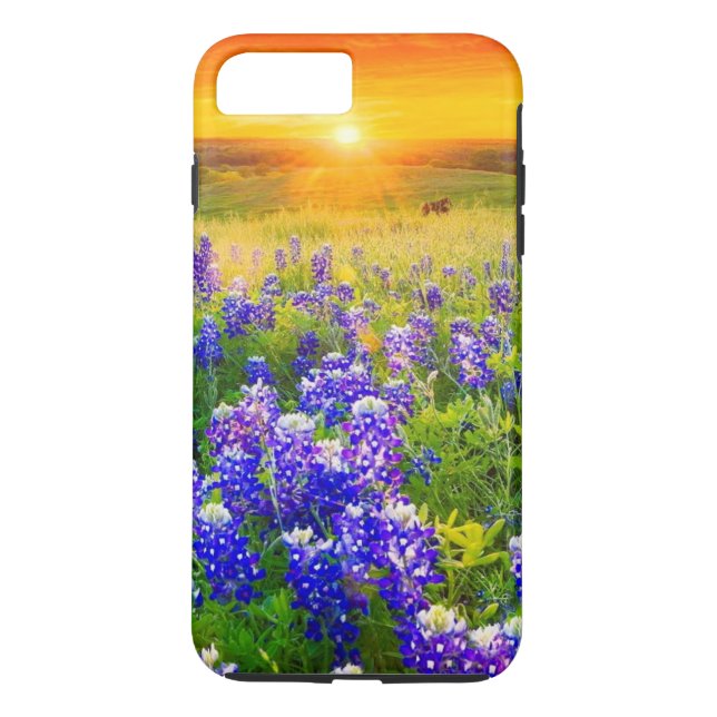 Coques Case-Mate iPhone bluebonnets de Texas magnifiques (Dos)