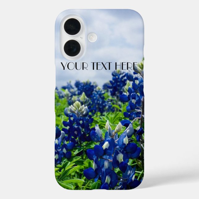 Coques Case-Mate iPhone Bluebonnets Fleurs bleues Texas Lupine Floral (Verso)