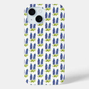 Coque Pour iPhone 15 Bluebonnets Texas Blue Flowers Aquarelle