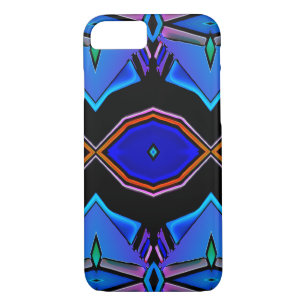 Coque iPhone 8/7 Blues Liquides Conception géométrique