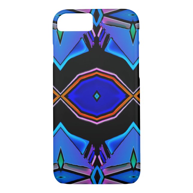 Coques Case-Mate iPhone Blues Liquides Conception géométrique (Dos)