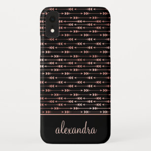 Case-Mate iPhone Case Blush Pink - Rose Gold Boho Motif Monogramme