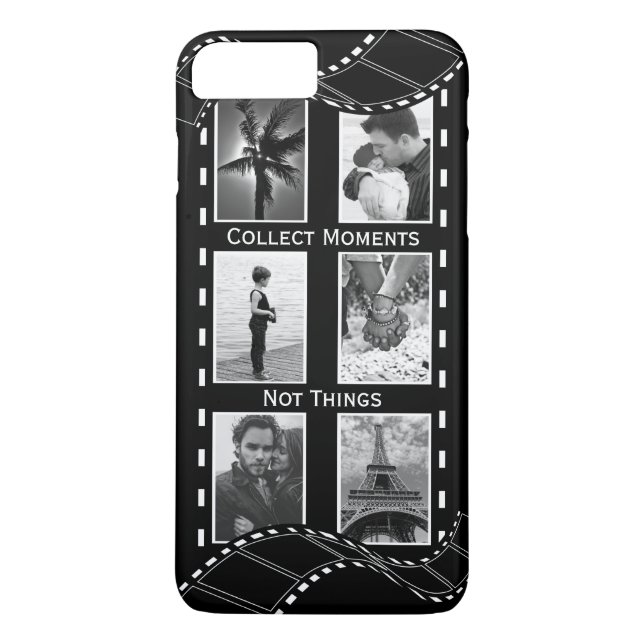 Coques Case-Mate iPhone Bobine de film noire et blanche (Dos)