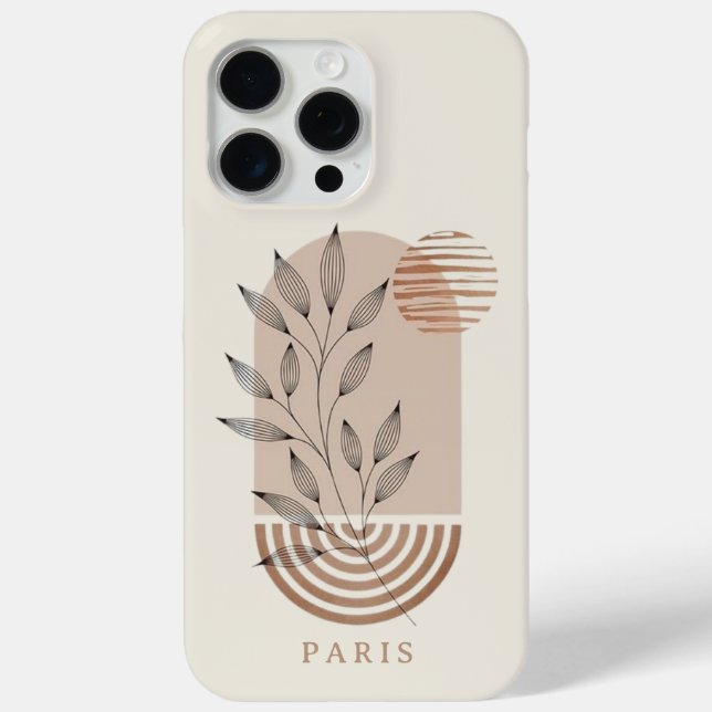 Coques Case-Mate iPhone Boho Abstrait contemporain personnalisé (Verso)