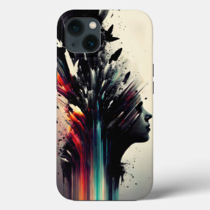 Case-Mate iPhone Case Boho art abstrait avec visage de fille