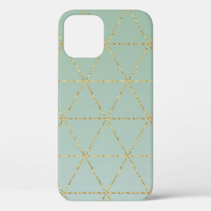 Case-Mate iPhone Case Boho Bohème Chic Géométrique Doré & Menthe Glamour
