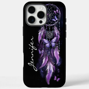 Coques iPhone 16 Pro Max Boho Butterfly Feather Dreamcatcher
