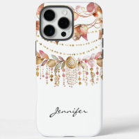 Boho Gemstone Fall Leaf Native American iPhone