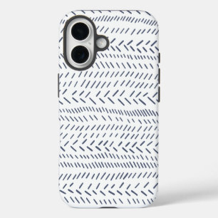 Coques iPhone 16 Boho Moderne Abstrait en tissu de boue dans la mar