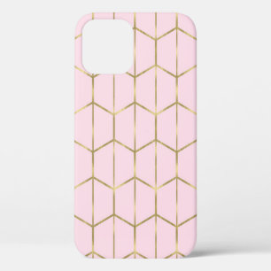 Case-Mate iPhone Case Boho rose Hexagon or & Glam géométrique