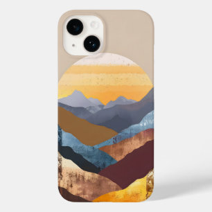 Coque Pour iPhone 14 Boho Sunset Mountains