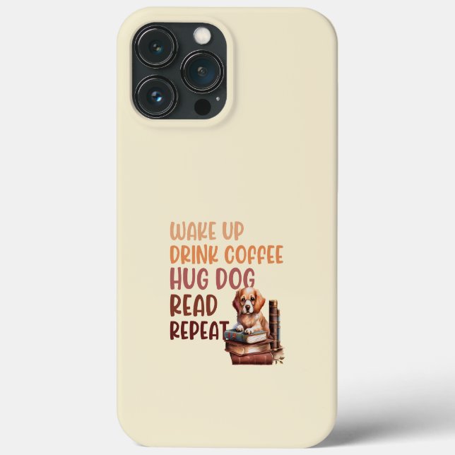 Coques Case-Mate iPhone Boire café serré chien lire (Verso)