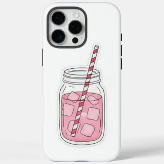 Coques iPhone 16 Pro Max Boire rose Mason pot Téléphone Case