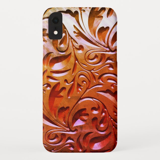 Coques Case-Mate iPhone Bois Le bois sculpté grain look élégant abstrait (Dos)