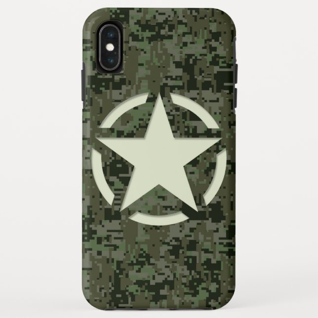 Coques Case-Mate iPhone Bois numérique Star Stencil (Dos)