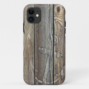 Etui iPhone Case-Mate Bois rustique ancien et Ancre