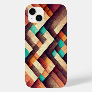 Coque Pour iPhone 14 Plus Bois tissé Abstrait