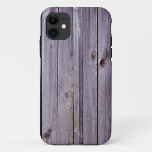 Coque iPhone 11 Bois Violet Délavé