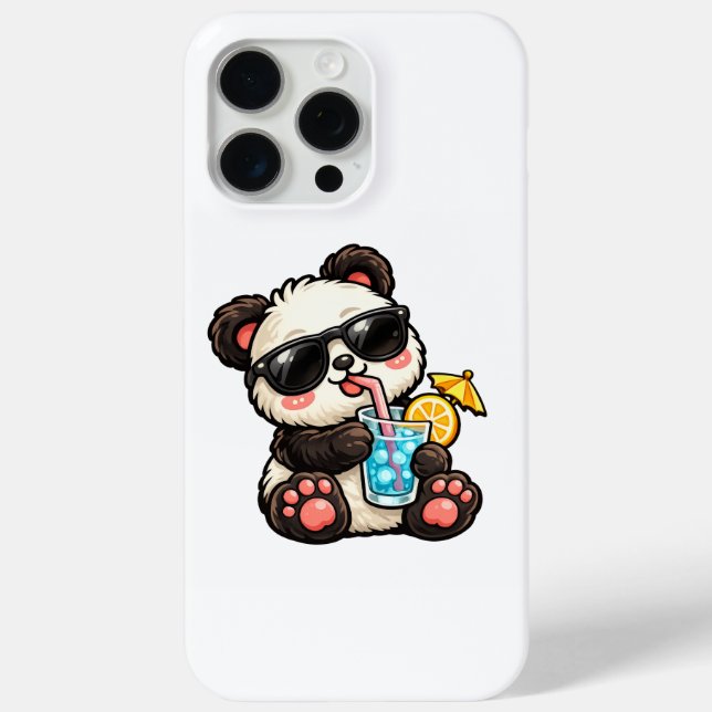 Coques Case-Mate iPhone Boisson Cool Panda (Verso)