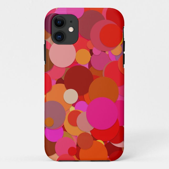 Coques Case-Mate iPhone boîte téléphonique rouge point confetti (Dos)