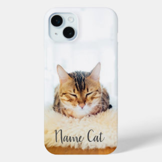 Coque iPhone 15 Mini Boîtes de téléphone de chat customisées avec votre