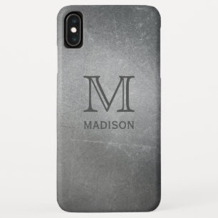 Case-Mate iPhone Case Boîtes de téléphone monogramme Faux Metal personna