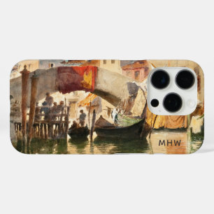 Coques iPhone 16 Pro Boîtes de téléphone monogramme personnalisé Venice