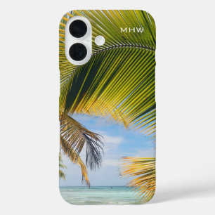 Coques iPhone 16 Boîtes de téléphone monogramme personnalisées Beac