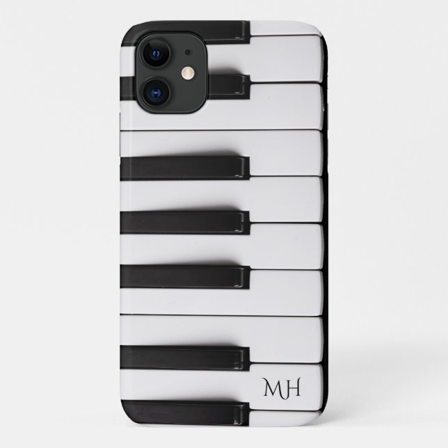 Coques Case-Mate iPhone Boîtes de téléphone monogramme personnalisées Pian (Dos)