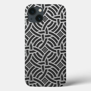 Etui iPhone 13 Boîtes de téléphone Motif métallique
